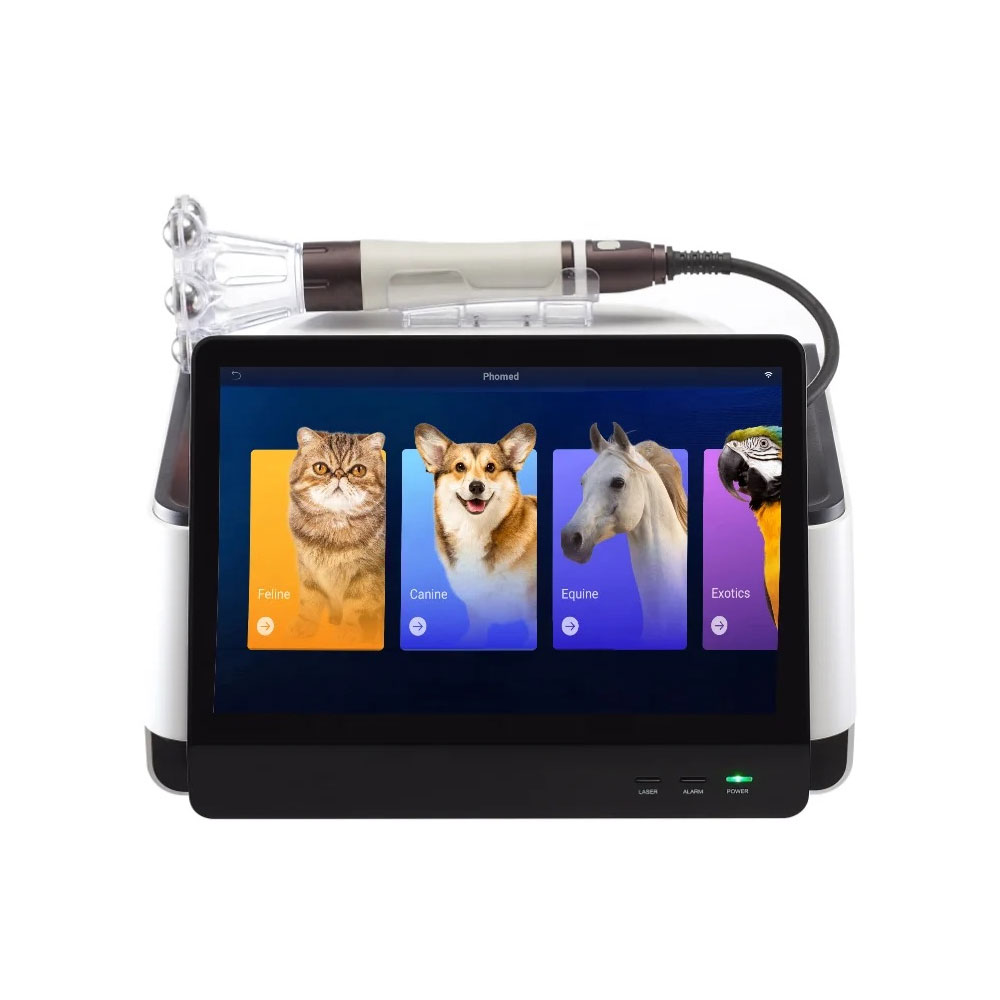 Medray Supermax veterinary laser with quad-wavelength technology.