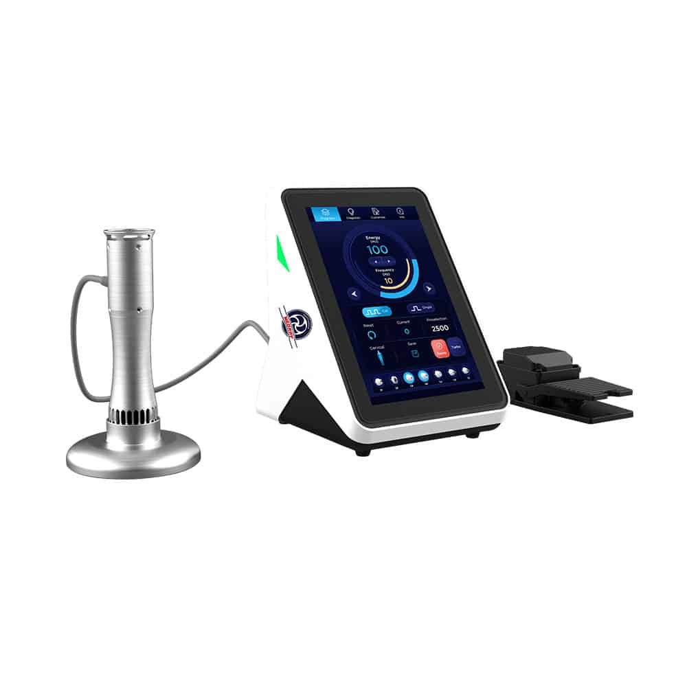 Lightweight shockwave therapy system for clinics