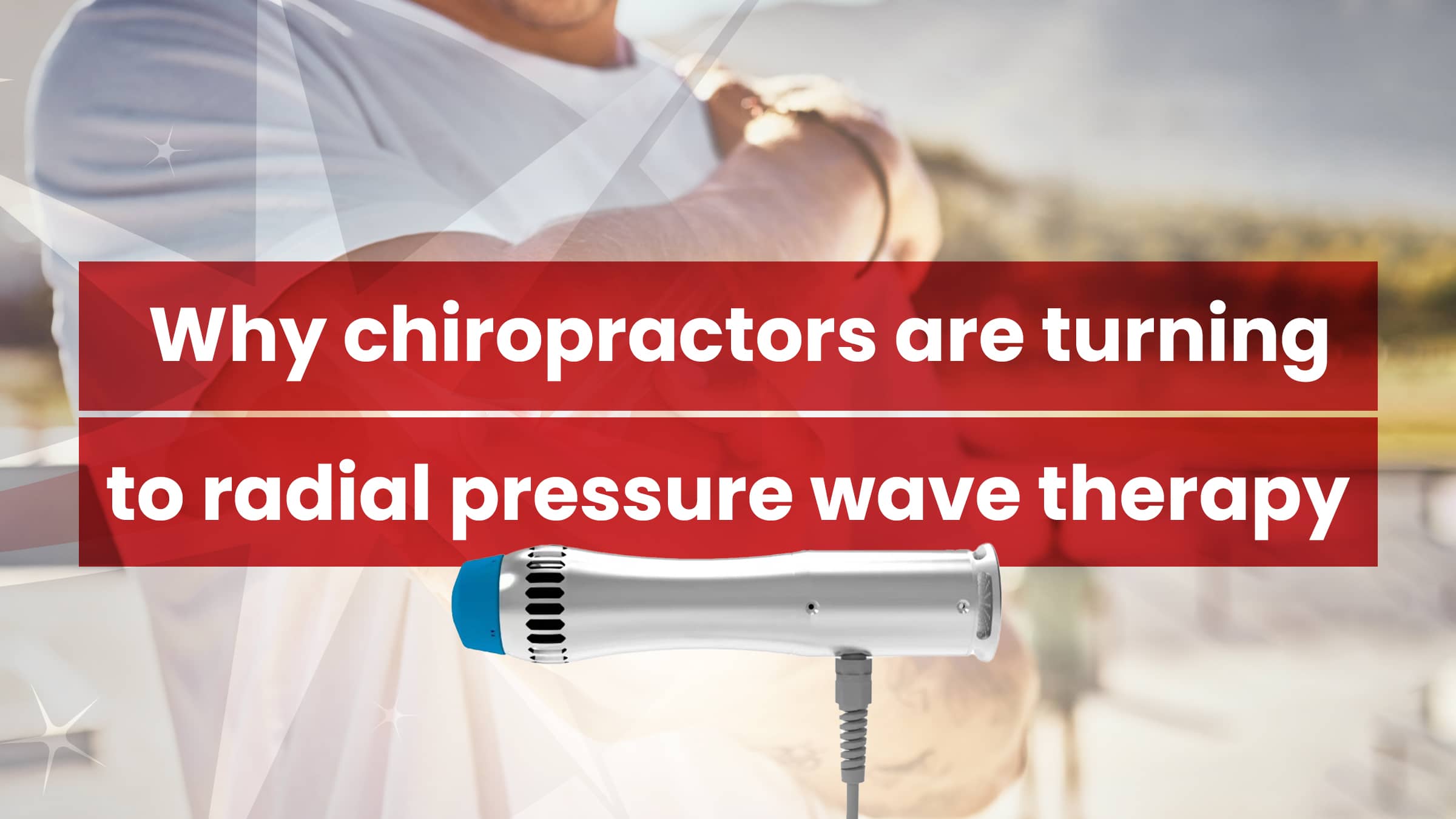 Softshock 2.0 Radial Pressure Wave device for Class 4 chiropractic therapy.