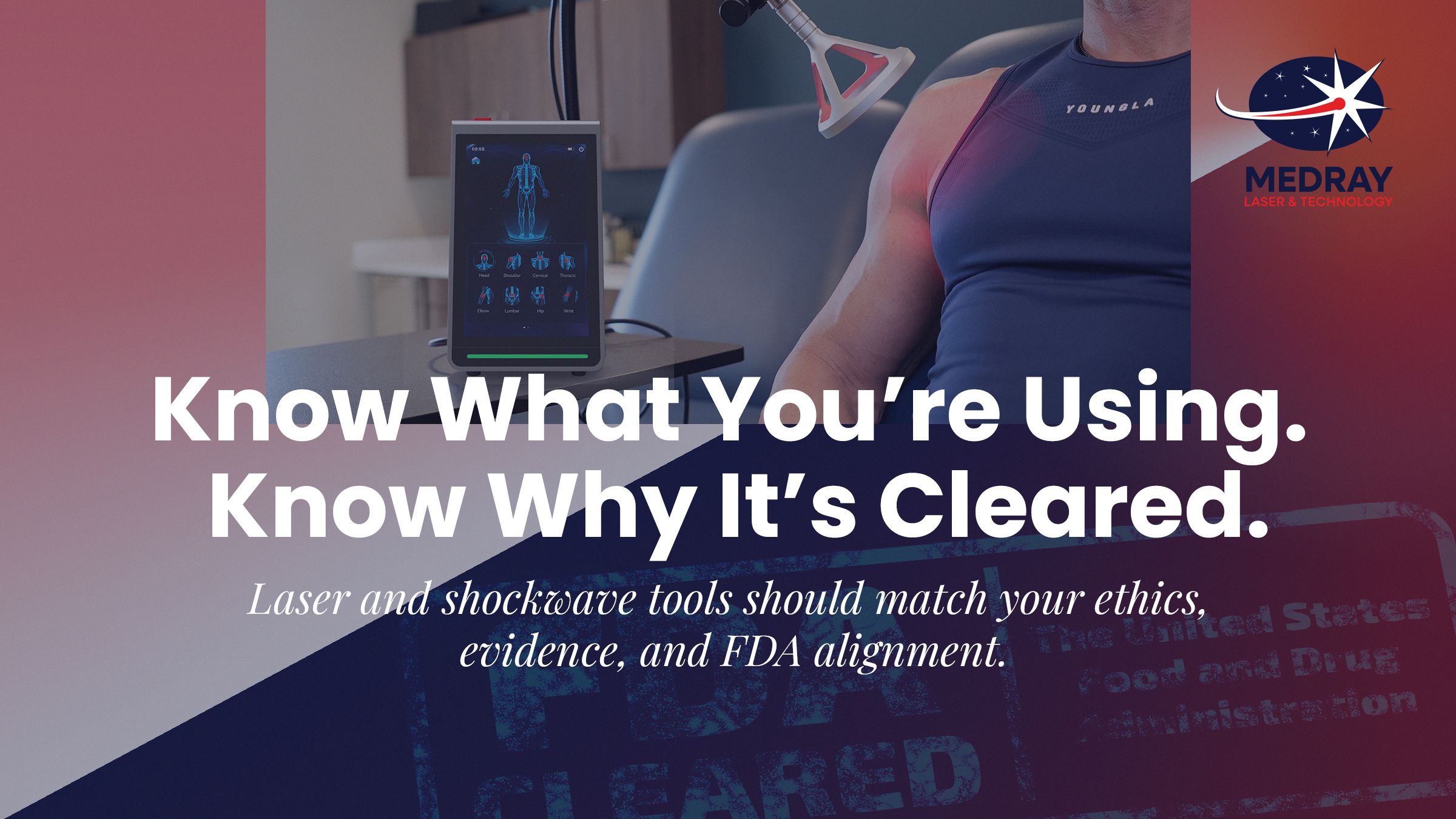 Class IV laser and shockwave therapy machine with FDA clearance