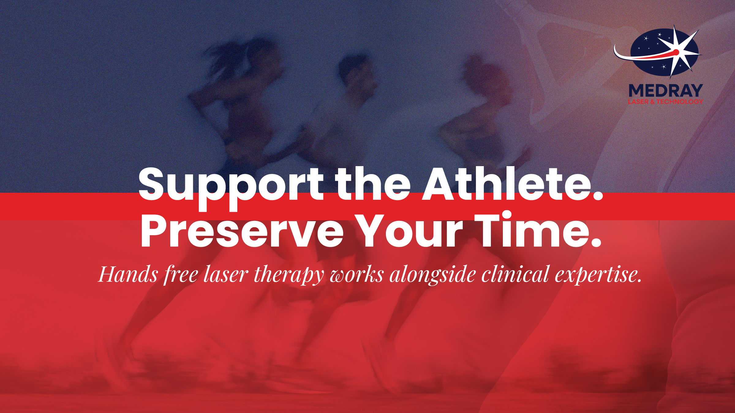 Hands free laser therapy integrated into sports medicine rehabilitation workflows and athletic recovery